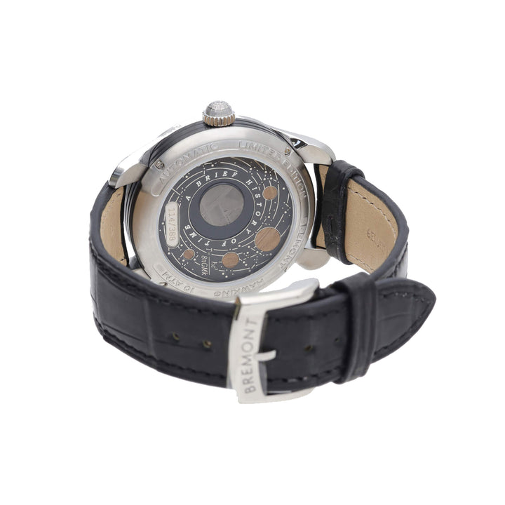 Pre-Owned Bremont Limited Edition Hawking Stainless Steel 41mm Automatic Watch LONGITUDE-SS-R-S