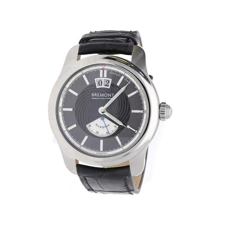 Pre-Owned Bremont Limited Edition Hawking Stainless Steel 41mm Automatic Watch LONGITUDE-SS-R-S