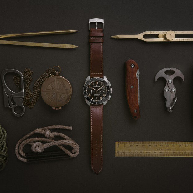 Bremont Terra Nova 42.5mm Chronograph Watch TN42-CHR-SS-BK-L-S - Michael Jones Jeweller