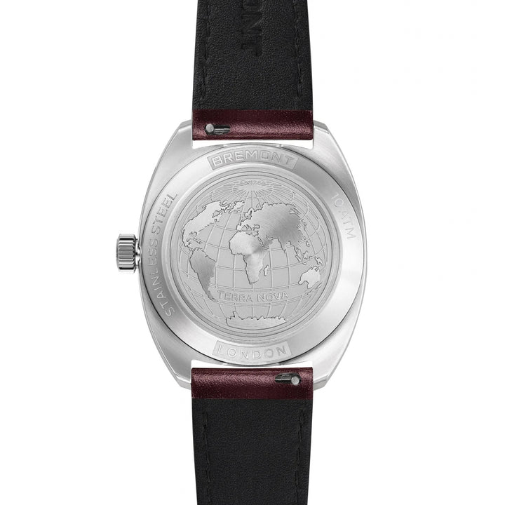 Bremont Terra Nova Jumping Hour 35mm Burgundy Automatic Watch TN35-JH-SS-BG-L-S