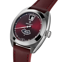 Bremont Terra Nova Jumping Hour 35mm Burgundy Automatic Watch TN35-JH-SS-BG-L-S