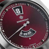 Bremont Terra Nova Jumping Hour 35mm Burgundy Automatic Watch TN35-JH-SS-BG-L-S