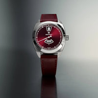 Bremont Terra Nova Jumping Hour 35mm Burgundy Automatic Watch TN35-JH-SS-BG-L-S