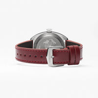 Bremont Terra Nova Jumping Hour 35mm Burgundy Automatic Watch TN35-JH-SS-BG-L-S
