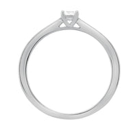 Princess Cut Diamond 0.15ct 9ct White Gold Solitaire Ring - Michael Jones Jeweller