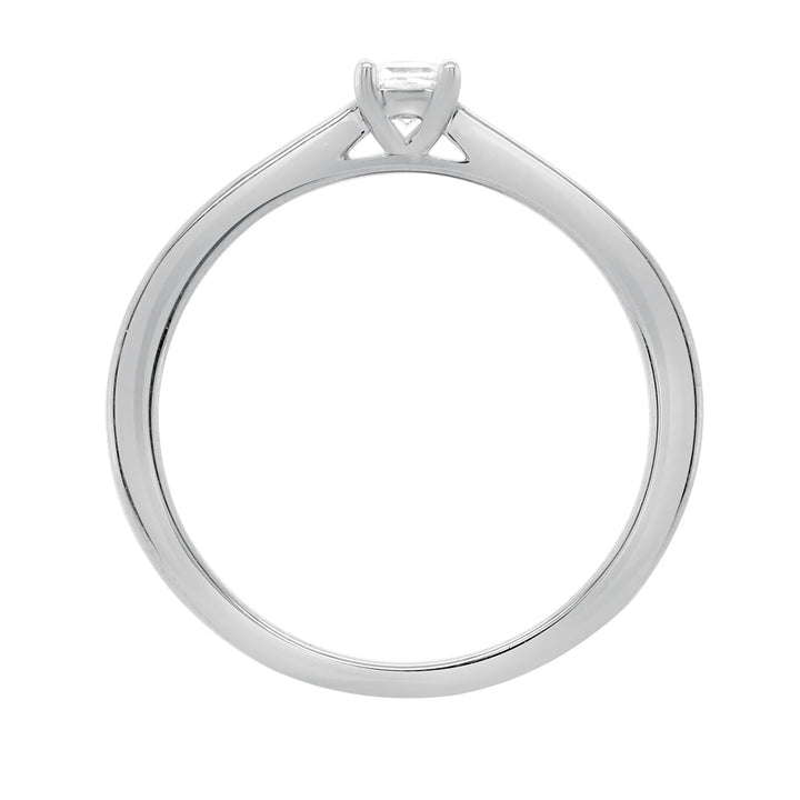 Princess Cut Diamond 0.15ct 9ct White Gold Solitaire Ring