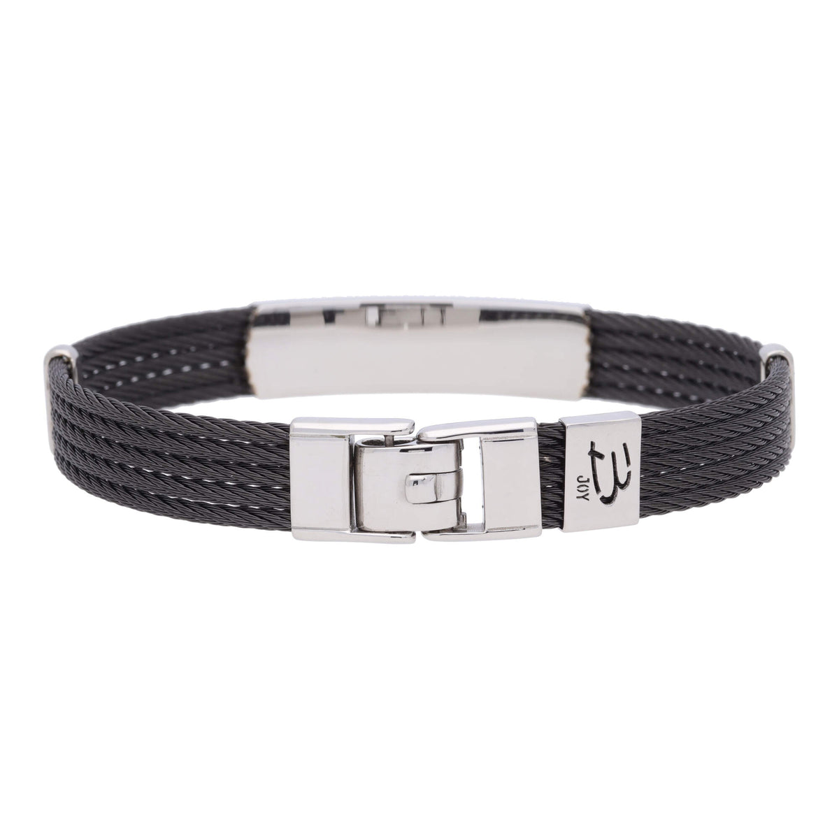 Salvatore Bersani B-Joy Black PVD & Steel Five-Strand Men’s Bracelet with 18ct Rose Gold Accents - Michael Jones Jeweller