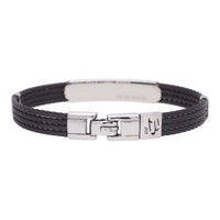 Salvatore Bersani B-Joy Black PVD & Steel Four-Strand Men’s Bracelet with 18ct Rose Gold Accents - Michael Jones Jeweller