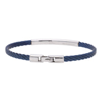 Salvatore Bersani B-Joy Blue PVD & Steel Single-Strand Men’s Bracelet with 18ct Yellow Gold Accent