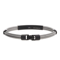 Salvatore Bersani B-Joy Steel Five-Strand Men’s Bracelet with 18ct Yellow Gold Accents - Michael Jones Jeweller