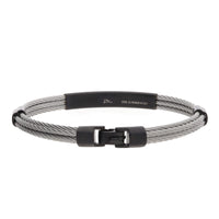 Salvatore Bersani B-Joy Steel Five-Strand Men’s Bracelet with 18ct Yellow Gold Accents