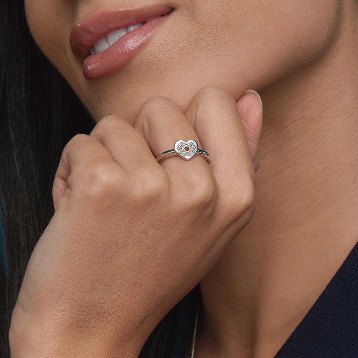 Clogau Cariad Sparkle Silver Ring 3SCRS0653 (M)