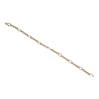 Rounded Belcher Link 9ct Yellow Gold Bracelet