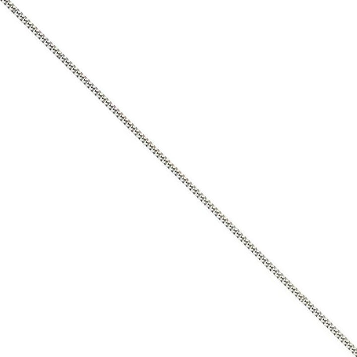 18 Inch 18ct White Gold Filed Curb Chain
