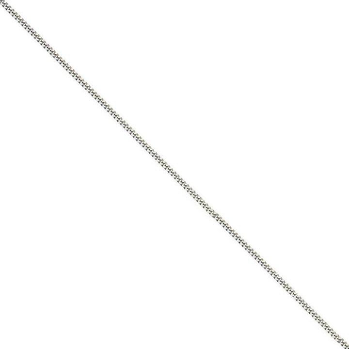 16 Inch 18ct White Gold Filed Curb Chain