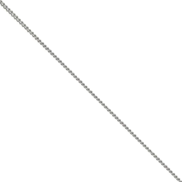18 Inch 18ct White Gold Curb Link Chain