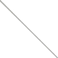 18 Inch 18ct White Gold Curb Link Chain