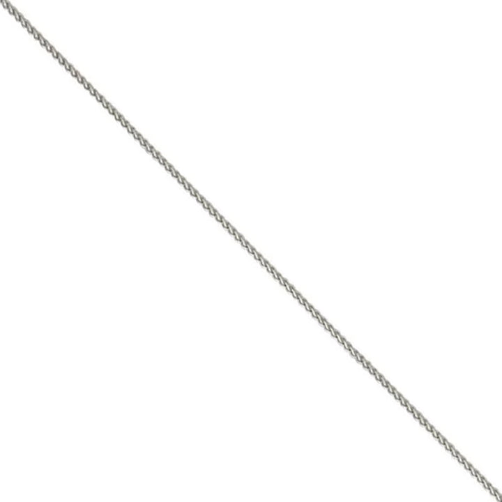 16 Inch 9ct White Gold Spiga Link Chain
