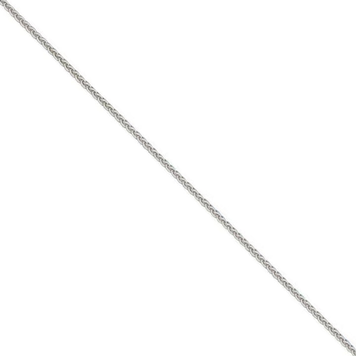 18 Inch 18ct White Gold Spiga Link Chain