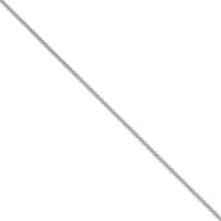 18 Inch 18ct White Gold Spiga Link Chain