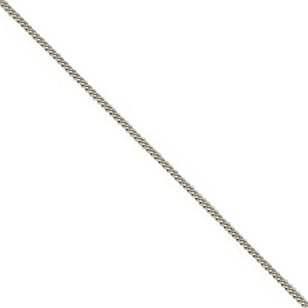16 Inch 18ct White Gold Filed Curb Link Chain - Michael Jones Jeweller