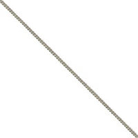 16 Inch 18ct White Gold Filed Curb Link Chain
