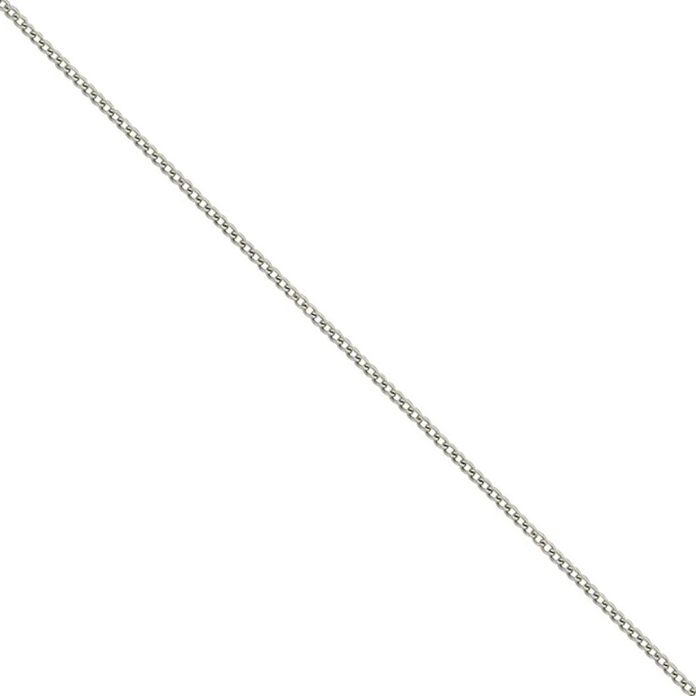 16 Inch 9ct White Gold Curb Link Chain - Michael Jones Jeweller