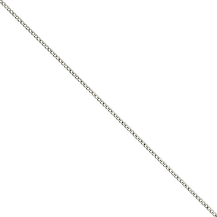 16 Inch 9ct White Gold Curb Link Chain