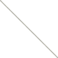 18 Inch 9ct White Gold Curb Link Chain