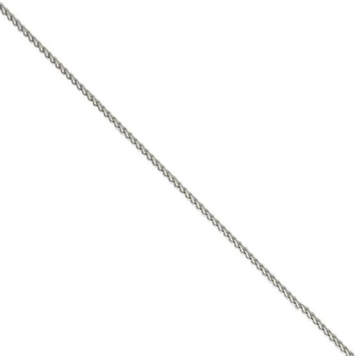 18 Inch 18ct White Gold Spiga Link Chain