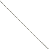 18 Inch 18ct White Gold Spiga Link Chain