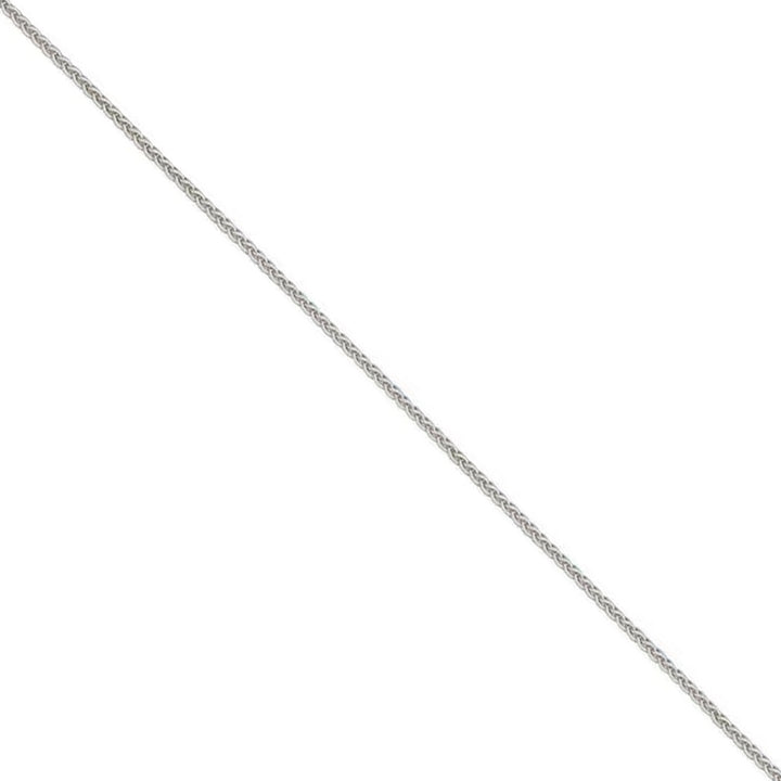 18 Inch 9ct White Gold Spiga Link Chain