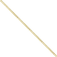 18 Inch 9ct Yellow Gold Metric Curb Chain