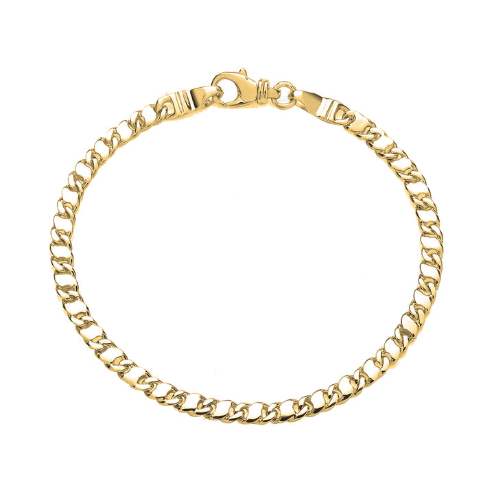 Fancy Flat Link 9ct Yellow Gold Bracelet