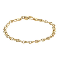 Twisted Teardrop 18ct Yellow Gold Bracelet