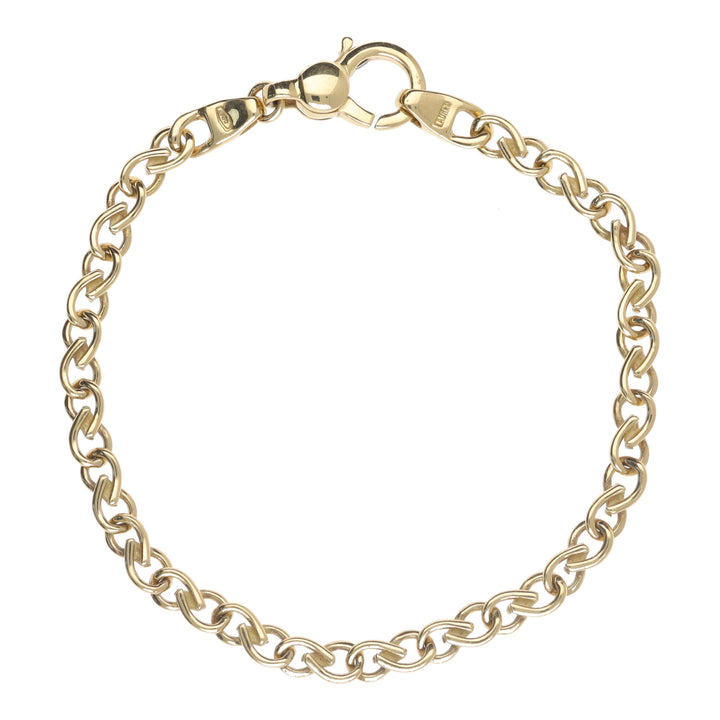 Twisted Teardrop 18ct Yellow Gold Bracelet