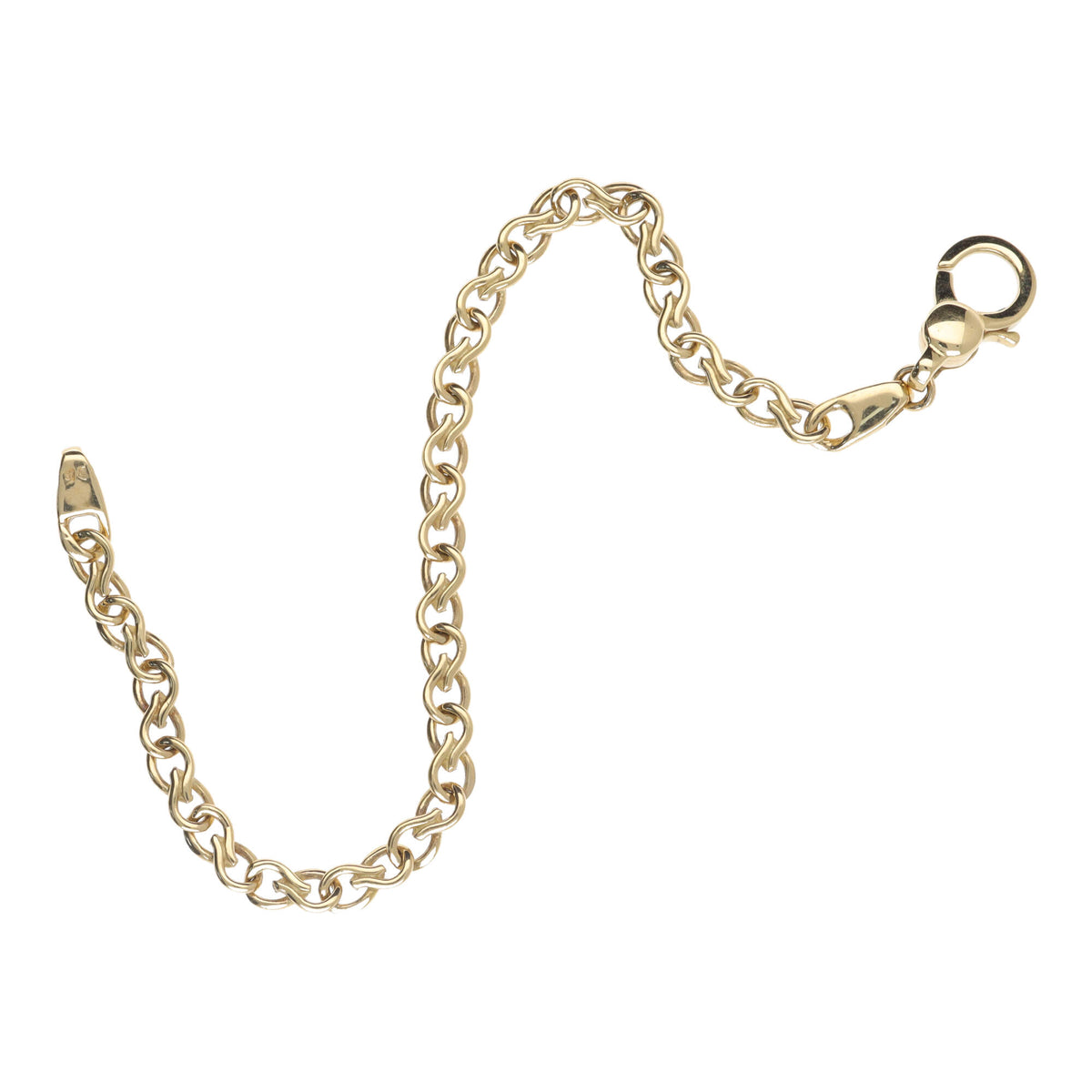 Twisted Teardrop 18ct Yellow Gold Bracelet