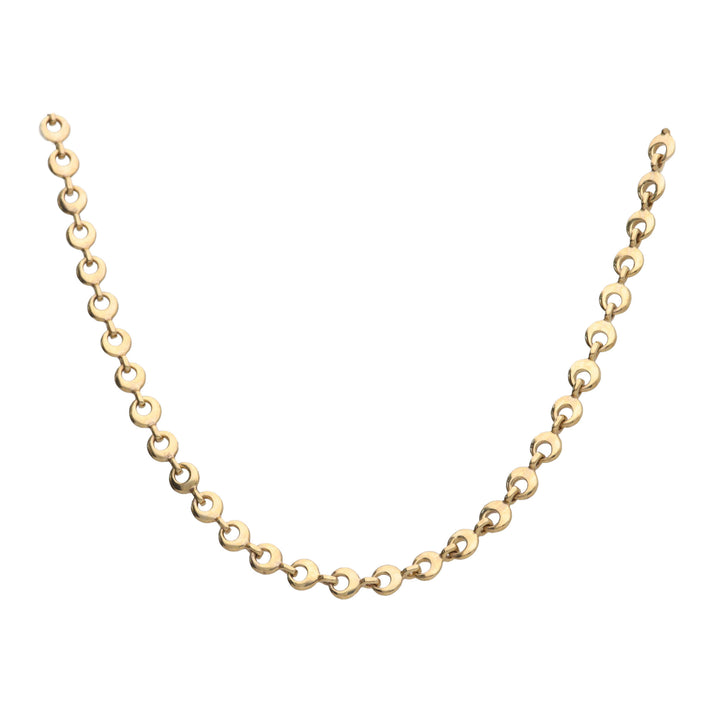 Open Link 9ct Yellow Gold Necklace 45cm - Michael Jones Jeweller
