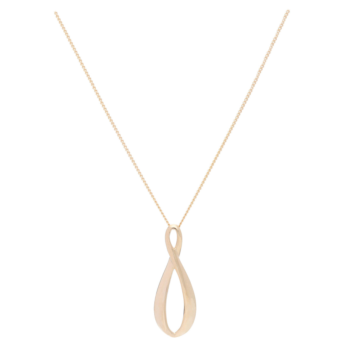 Figure of Eight 9ct Yellow Gold Necklace - Michael Jones Jeweller