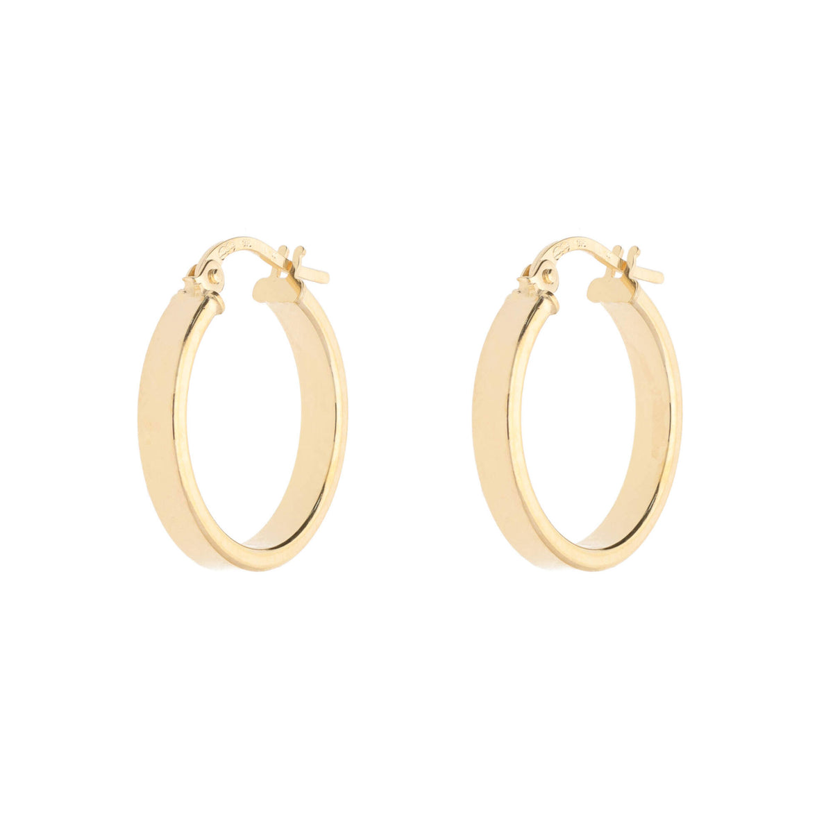 9ct Yellow Gold Hoop Earrings - Michael Jones Jeweller