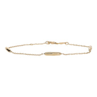 Long Oval 9ct Yellow Gold Station Link Bracelet - Michael Jones Jeweller