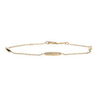 Long Oval 9ct Yellow Gold Station Link Bracelet - Michael Jones Jeweller