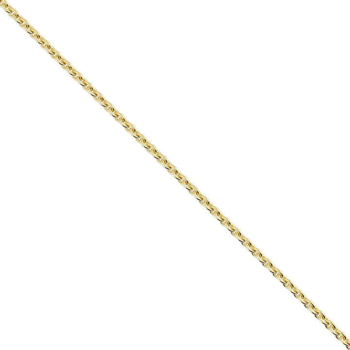 18 Inch 9ct Yellow Gold Trace Link Chain