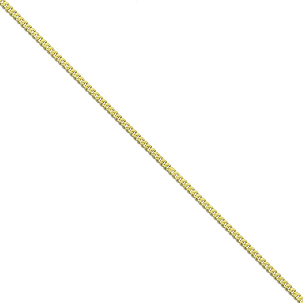 24 Inch 9ct Yellow Gold Diamond Cut Curb Chain