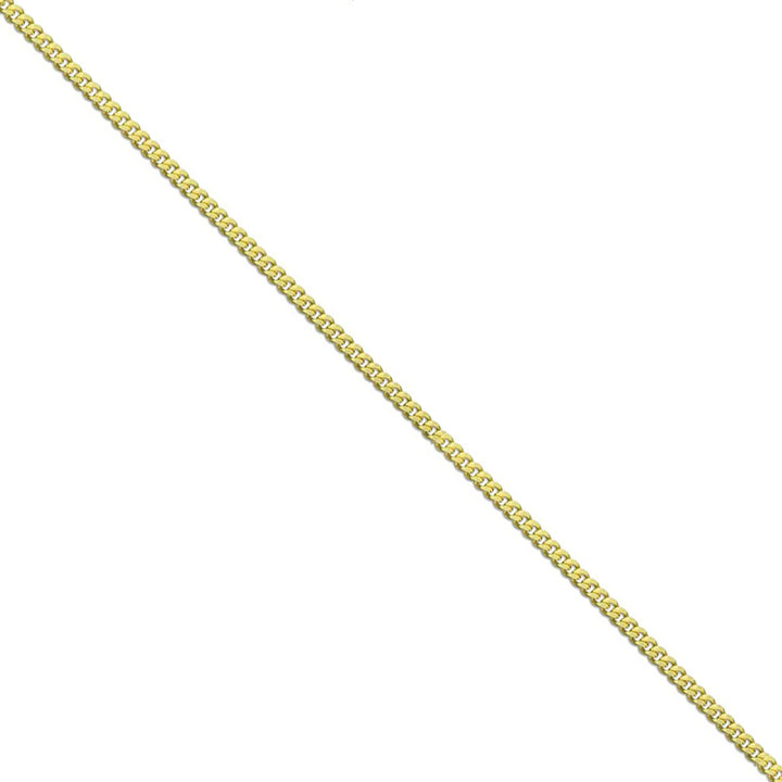24 Inch 9ct Yellow Gold Diamond Cut Curb Chain