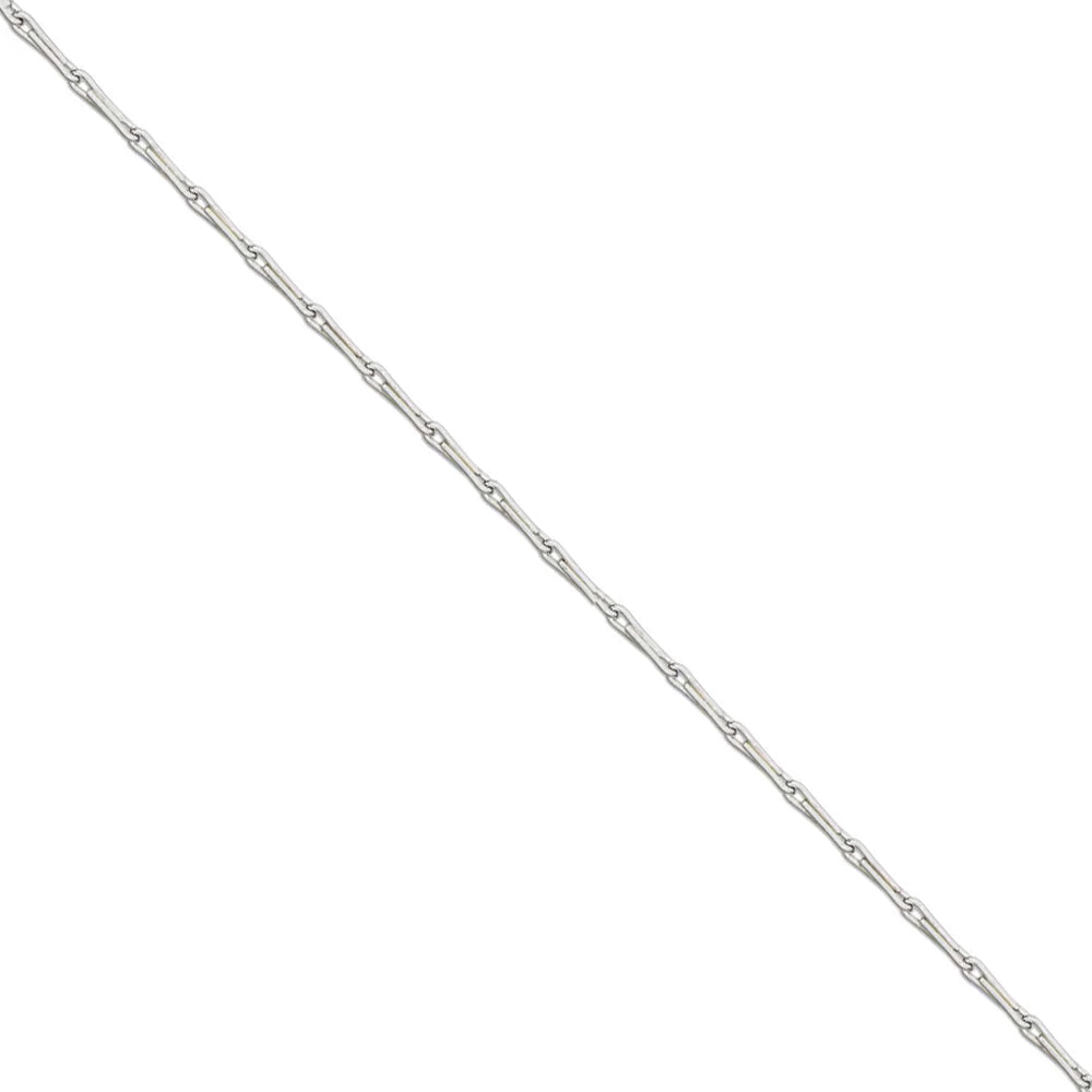 18 Inch 9ct White Gold Barleycorn Chain - Michael Jones Jeweller