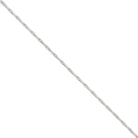 18 Inch 9ct White Gold Barleycorn Chain