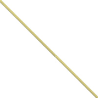 16 Inch 9ct Yellow Gold Diamond Cut Curb Link Chain