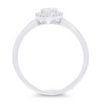 Diamond Marquise Cluster 9ct White Gold Ring - Michael Jones Jeweller