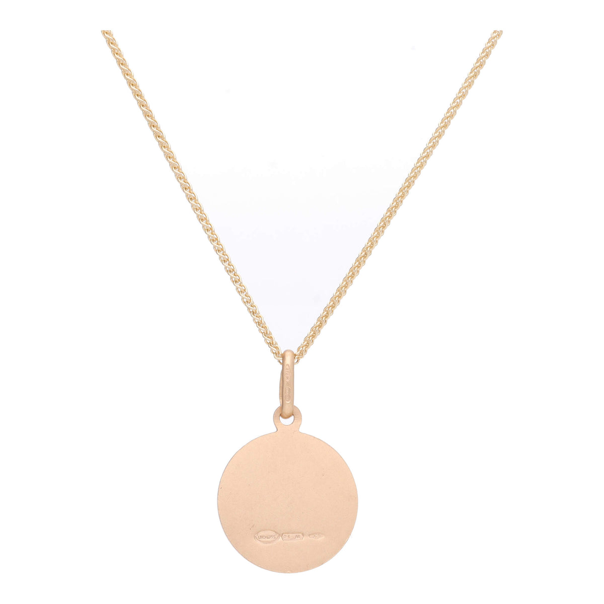 St Christopher 14mm 9ct Yellow Gold Pendant - Michael Jones Jeweller